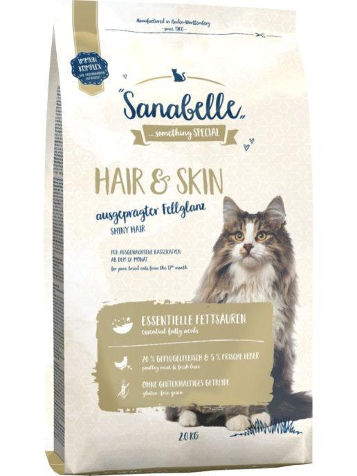 Корм сухий Sanabelle Hair & Skin для дорослих кішок з птицею 2 кг - фото 1 Корм сухий Sanabelle Hair & Skin для дорослих кішок з птицею 2 кг - фото 1