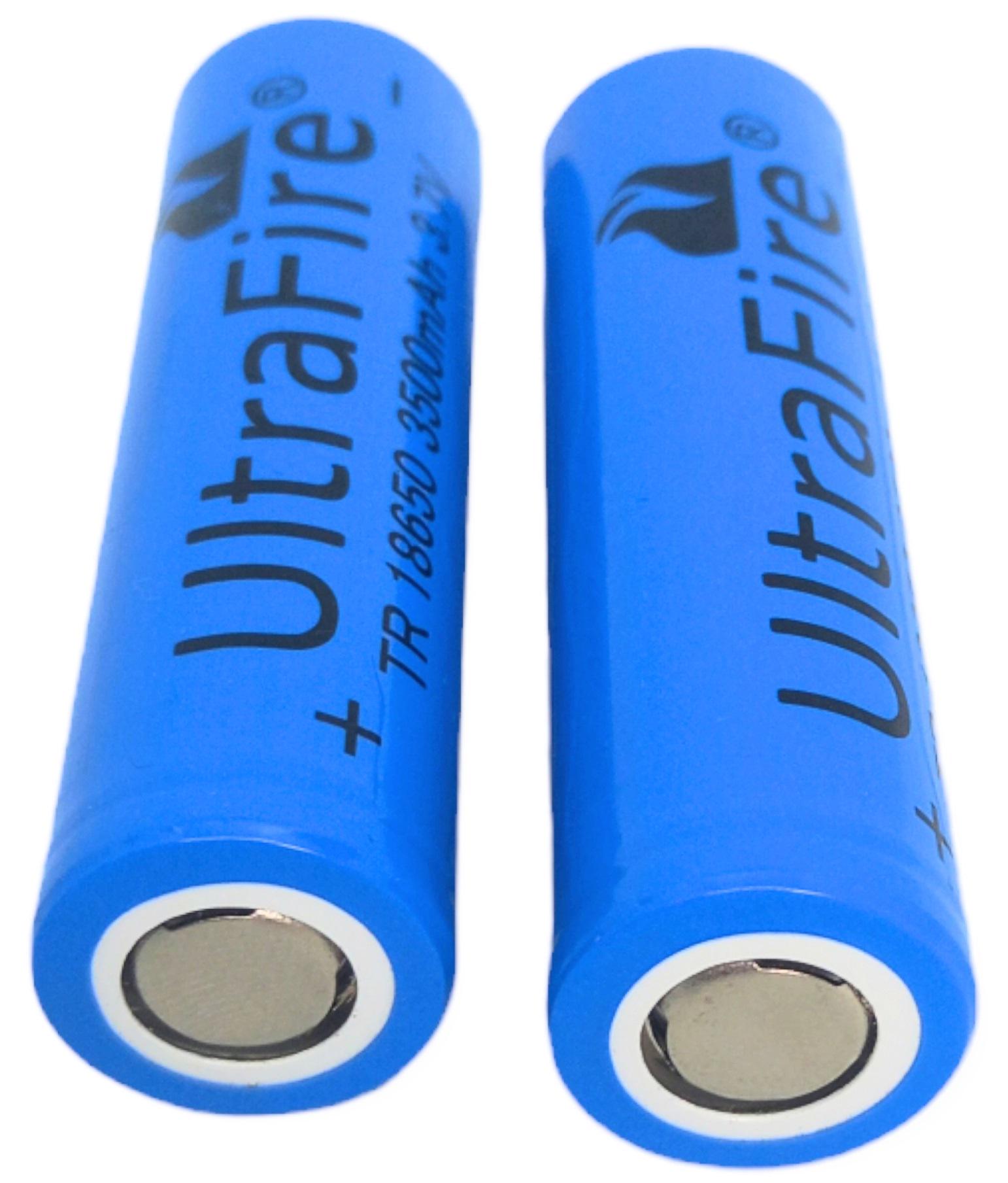 Акумулятор UltraFire літій-іонний Li-Ion 18650 3,7 V 3500 mAh 2 шт. - фото 3