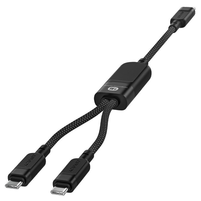 Дата-кабель Acefast C5-11 USB-C to 2xUSB-C 100W 1,2 м Black (00000073057_1) - фото 3