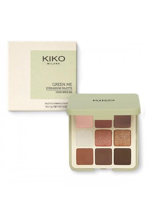 Палітра тіней Kiko Milano GREEN ME Eyeshadow Palette 101 Cool Spice (001372) - фото 3