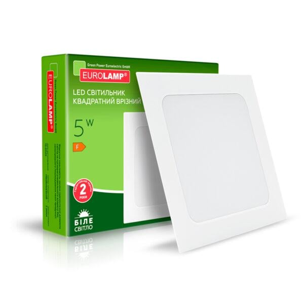 Светильник LED квадратный врезной Eurolamp 5W 4000K (LED-DLS-5/4(new))