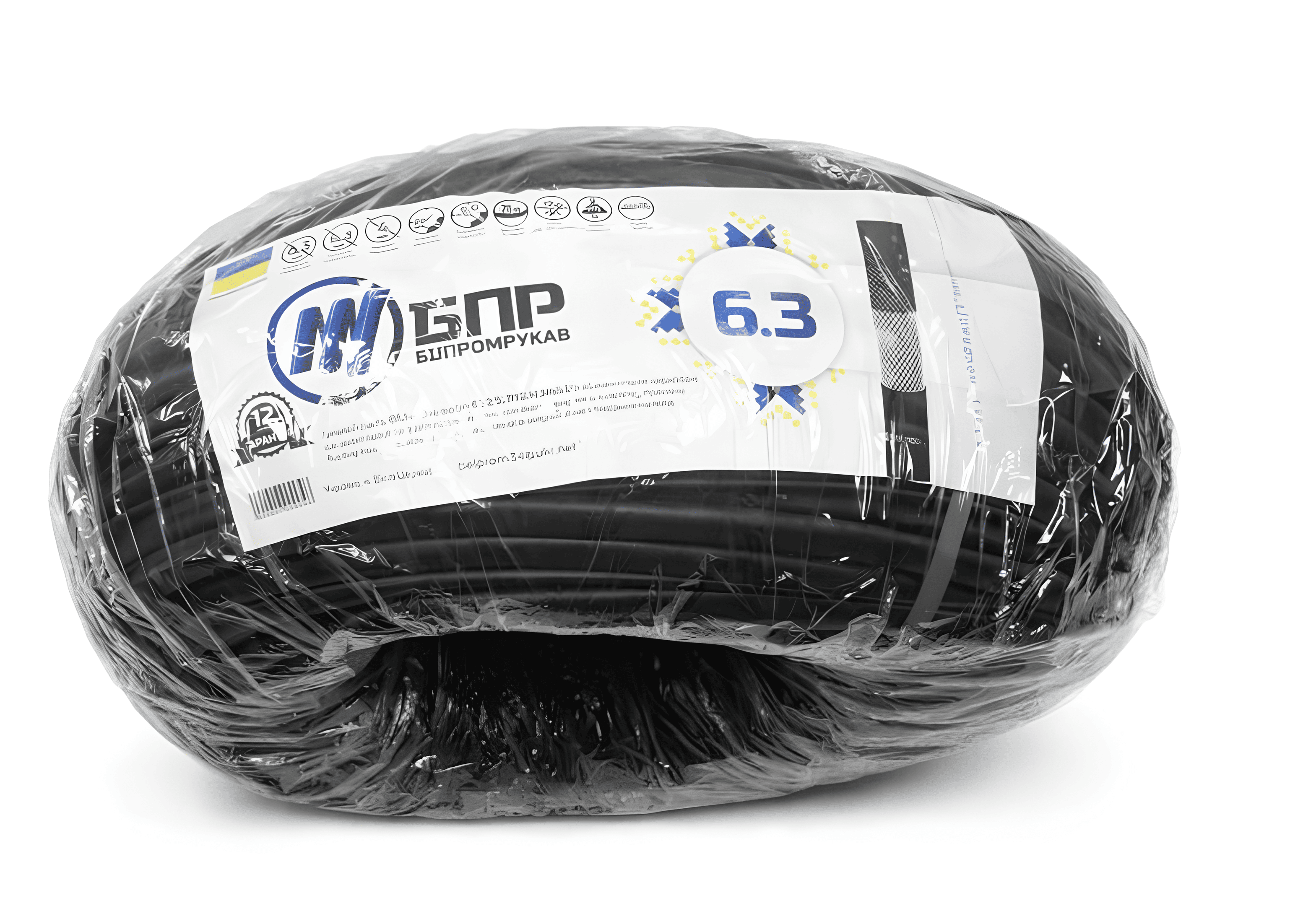 Рукав газовый кислородный Белпромрукав 6,3×4 мм 75 м (356)