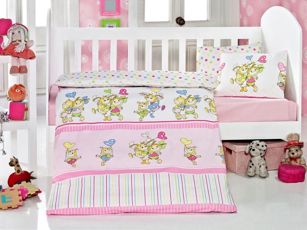 Детское постельное белье для младенцев Eponj Home Pitircik Pembe (899996663335)