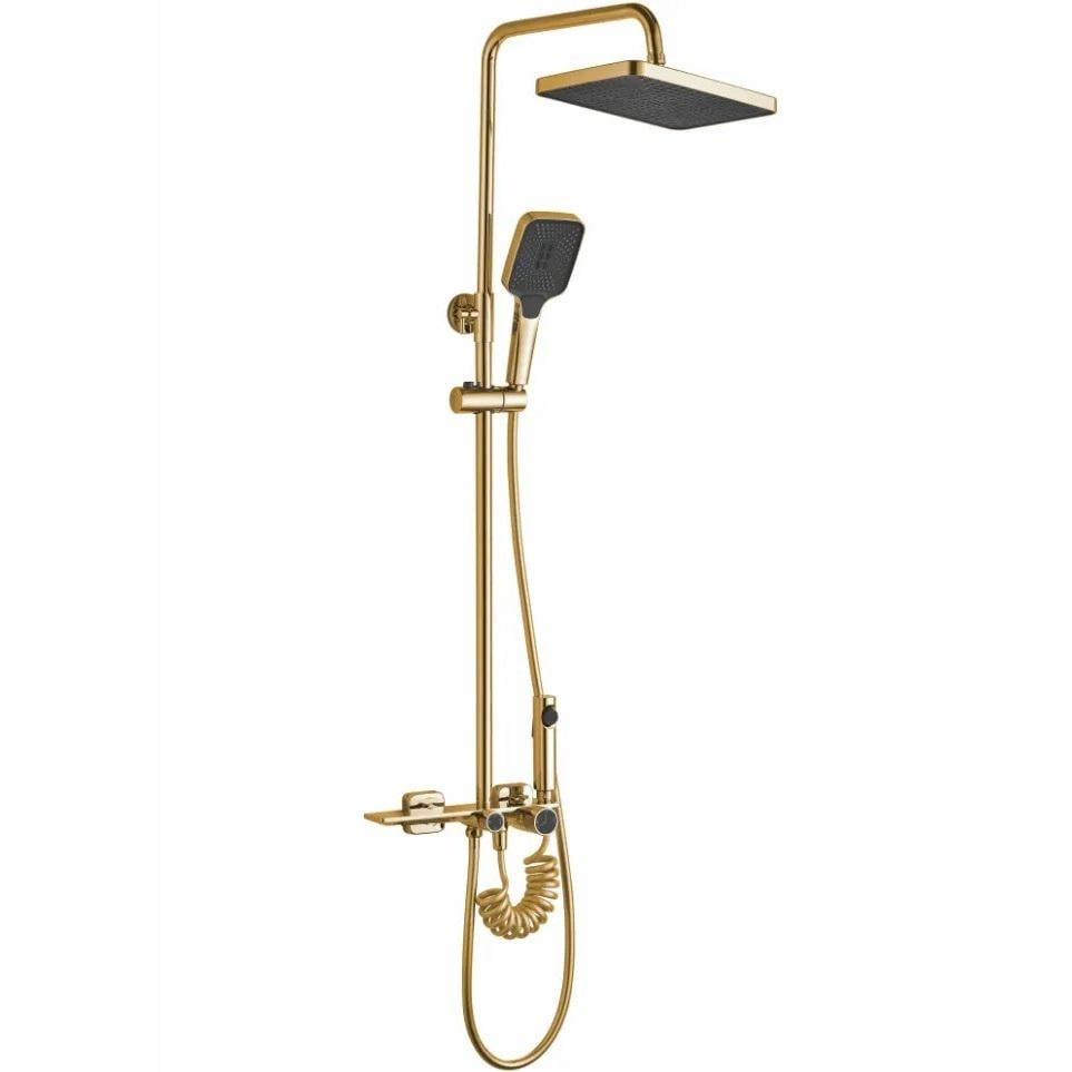 Душевой гарнитур Rea HELIX Золотой (Rea-P6619)