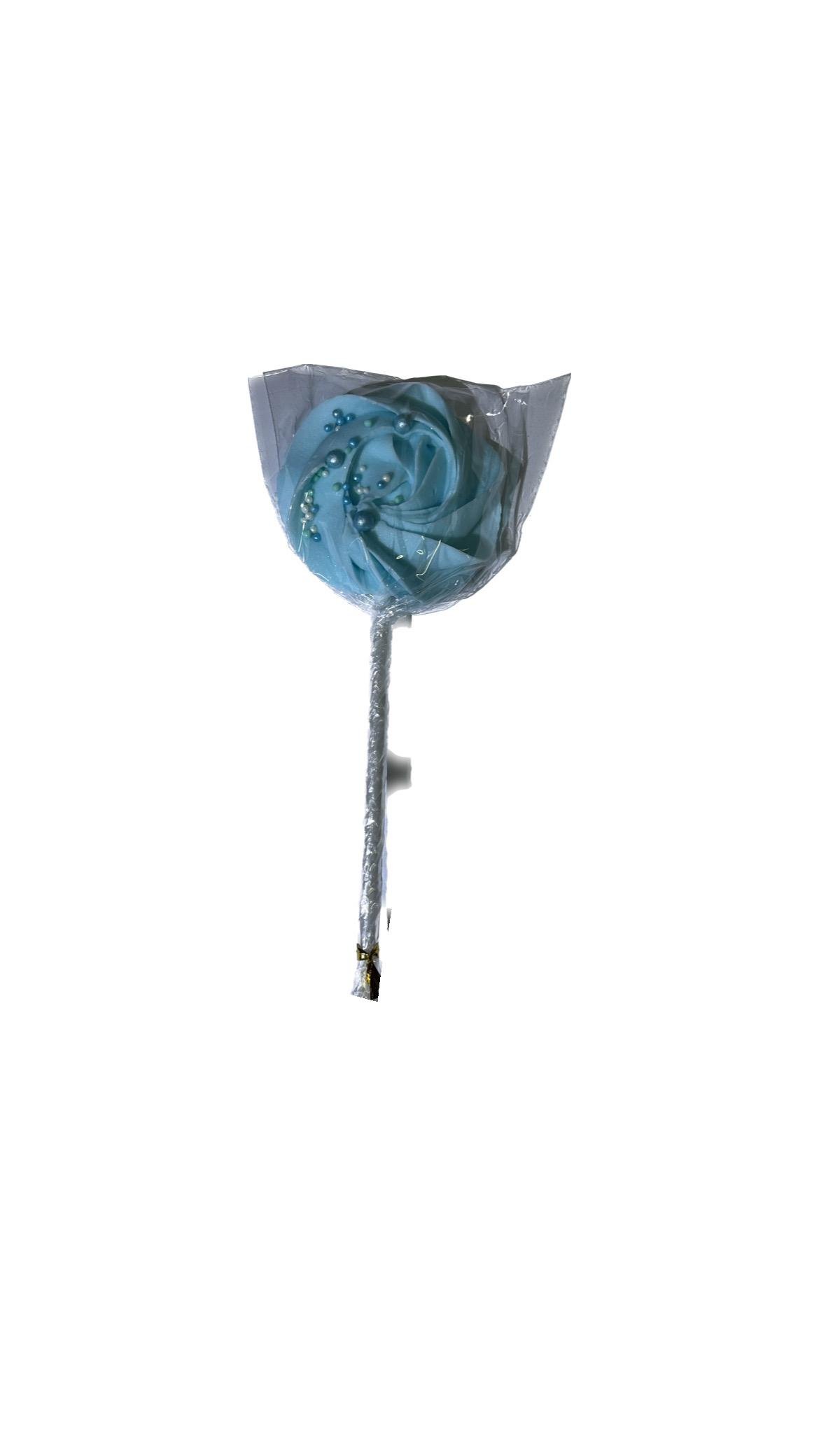 Конфета на палочке на торт безе 1 шт. Голубой