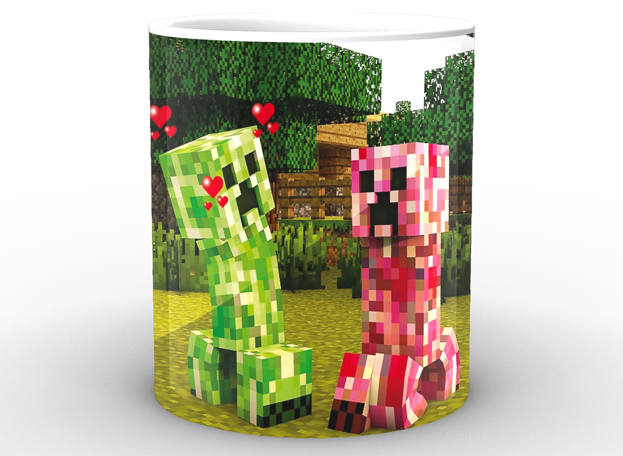Чашка GeekLand Майнкрафт Кріпери 330 мл