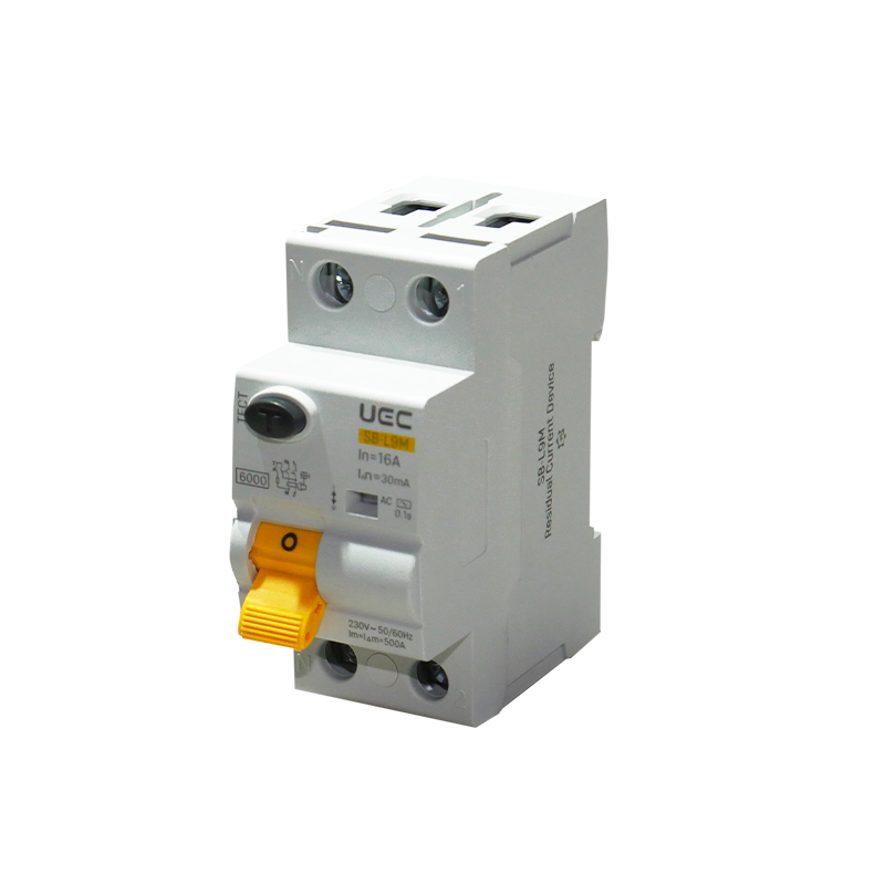 Пристрій захисного відключення UEC SB-L9M 2P 16A 30мА тип AC (RCCB61-2-016-030-AC)