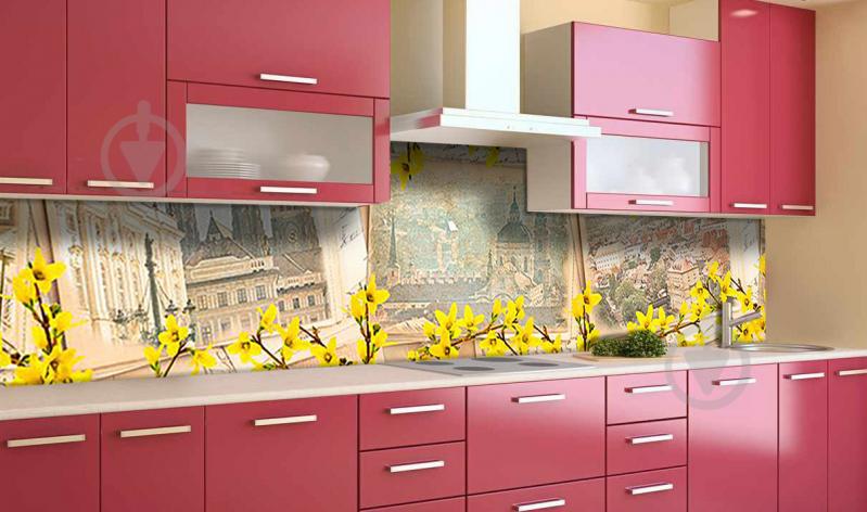 Наклейка виниловая кухонный фартук Zatarga "Солнечный Город" 600х3000 мм