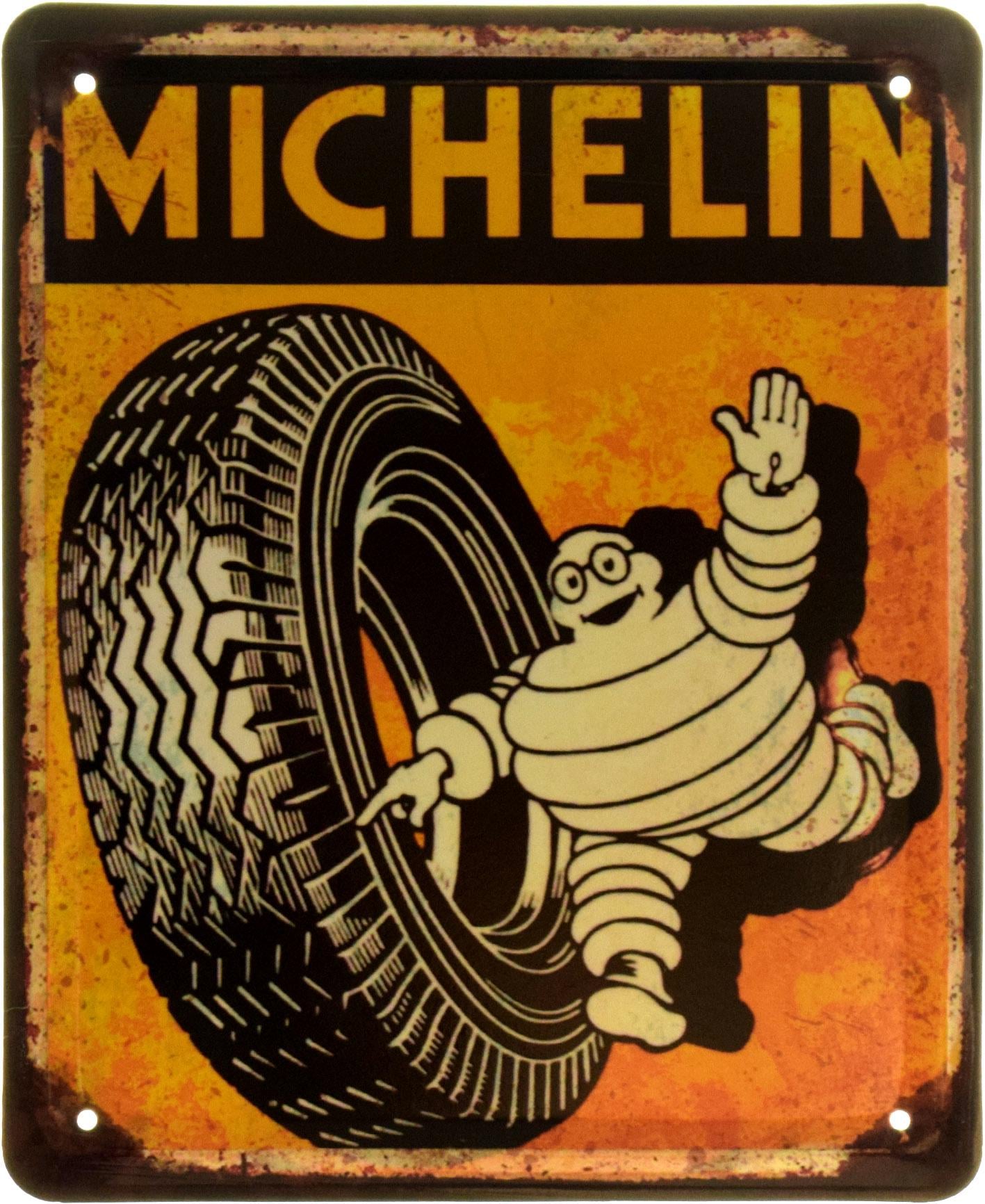 Табличка металлическая "Michelin" 18x22 см (ms-103841)