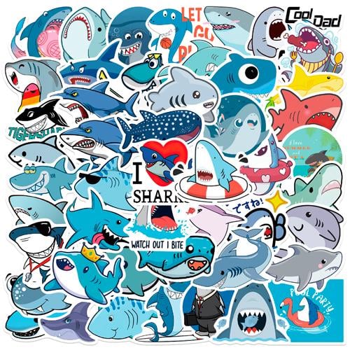 Набор наклеек Shark 50 шт. (3188)