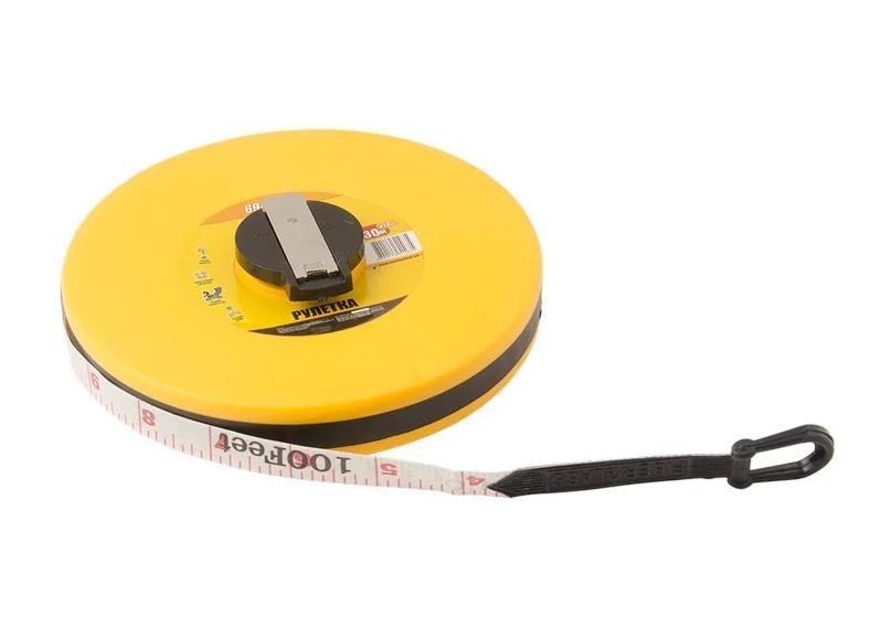 Рулетка MasterTool полотно из стекловолокна 30 м 13 мм (69-3013)