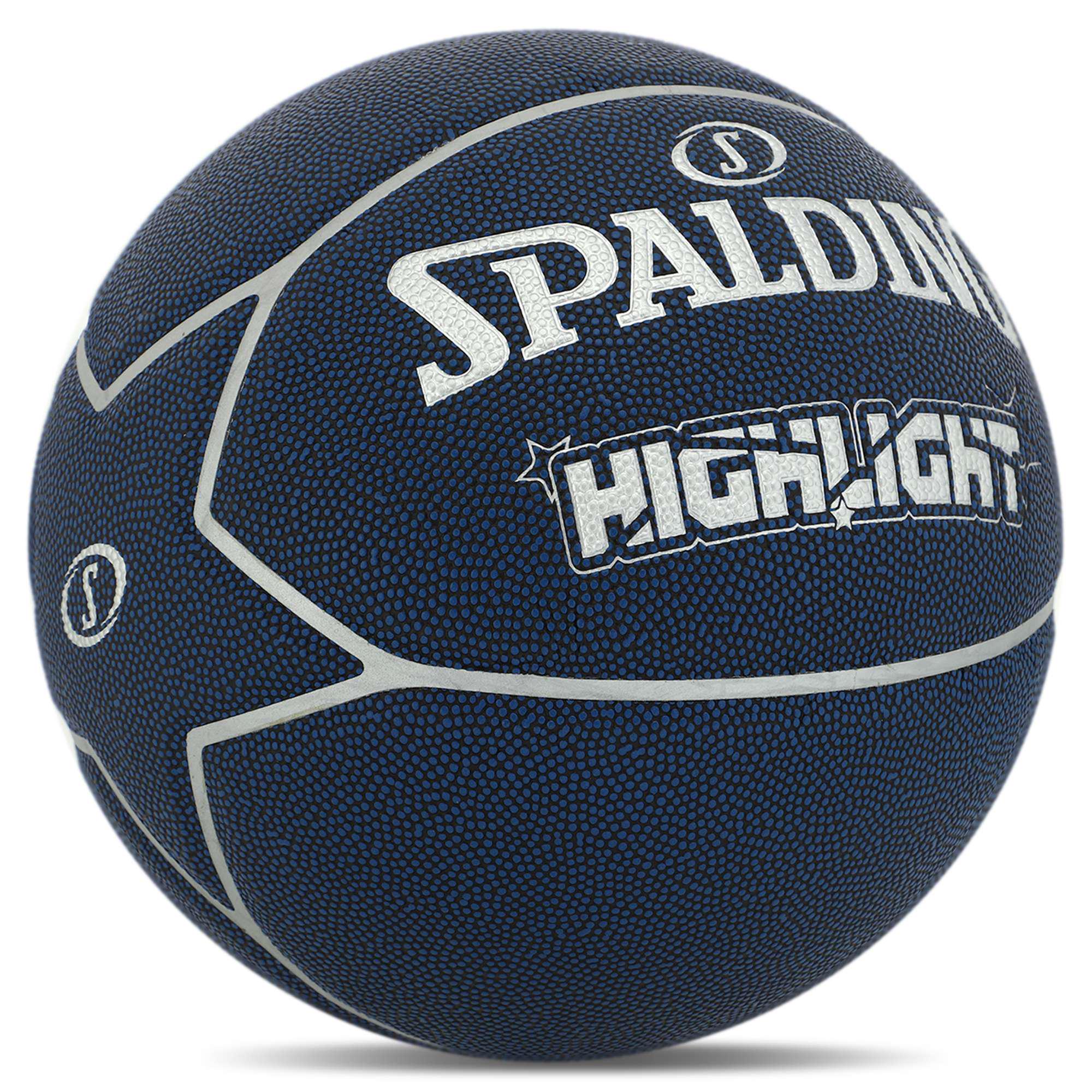 Баскетбольний м'яч SPALDING HIGHLIGHT 76867Z Composite Leather №7 Синій - фото 2 Баскетбольний м'яч SPALDING HIGHLIGHT 76867Z Composite Leather №7 Синій - фото 2