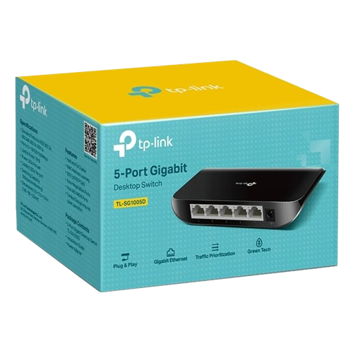 Коммутатор настольный TP-Link TL-SG1005D Black (99-00010936) - фото 4