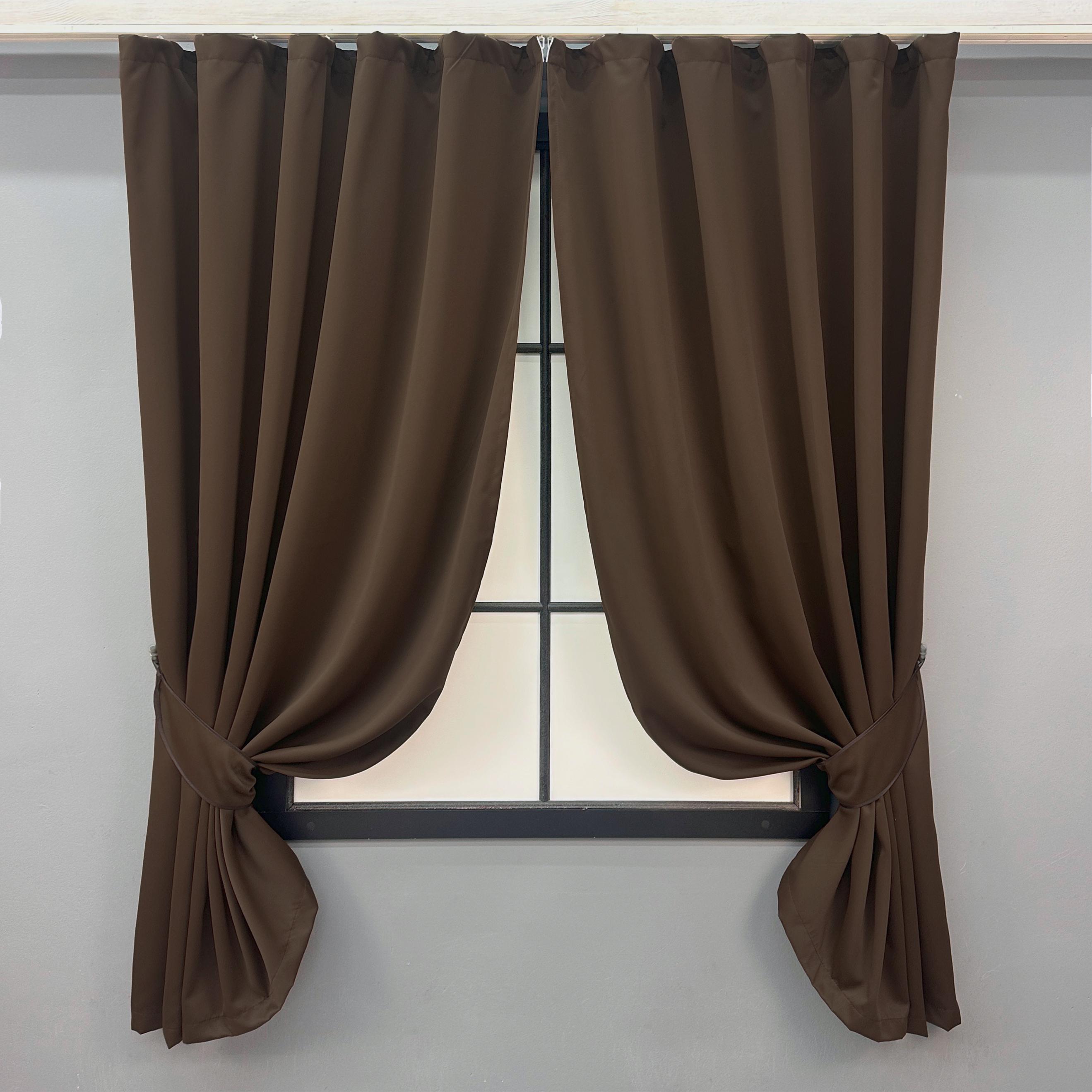 Комплект коротких штор VR-Textil Блекаут Midnight №1677ш 140х170 см 2 шт. Коричневий (35-0331) Комплект коротких штор VR-Textil Блекаут Midnight №1677ш 140х170 см 2 шт. Коричневий (35-0331)