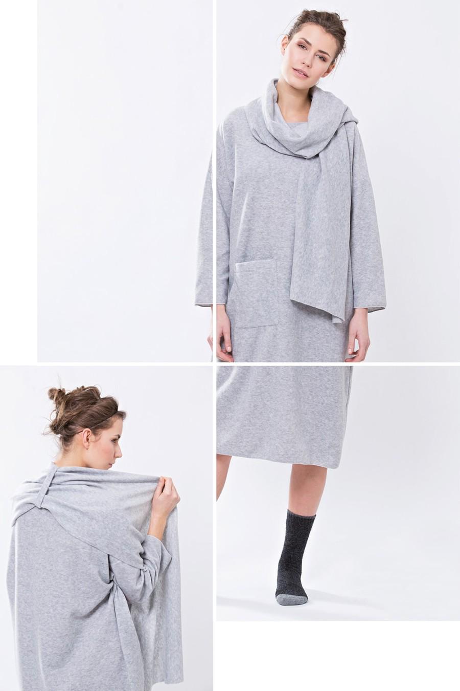 Платье Doremi р. 40/XS Серый (Gridgio mel/48533) - фото 2 Платье Doremi р. 40/XS Серый (Gridgio mel/48533) - фото 2