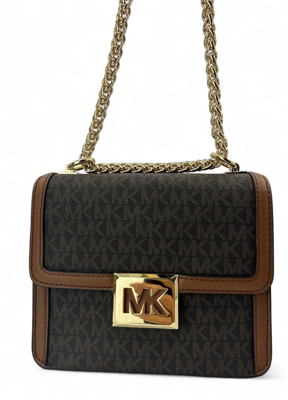 Женская сумка Michael Kors Sonia 35F1G6SS5B SM SQR Shldr XBody Коричневый (2767414606)