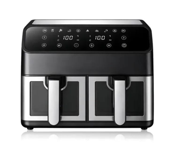 Аэрофритюрница Domotec MS-3226 air fryer 2 отсека 13 л с дисплеем 4800 Вт Черный (3100946047)