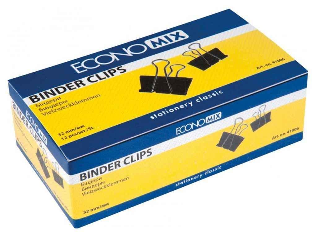 Биндери Economix для бумаги 32 мм 12 шт. (E41006)