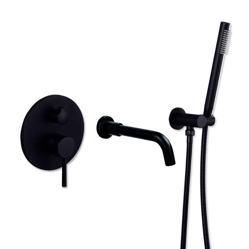 Смеситель для ванны встроенный Art Design Nice Черный (3453)