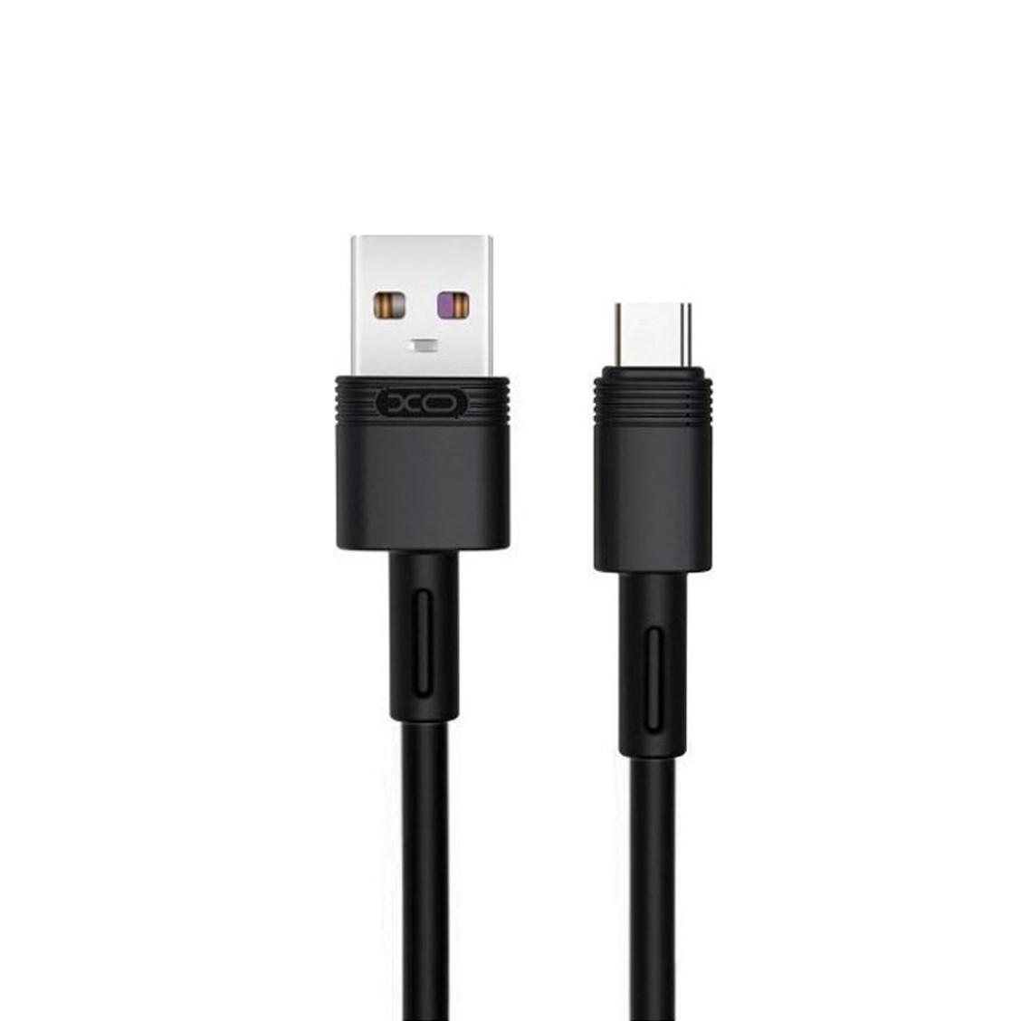 Кабель для зарядки и синхронизации USB XO NB-Q166 5A USB Type-C 1 м Черный (1830482494)