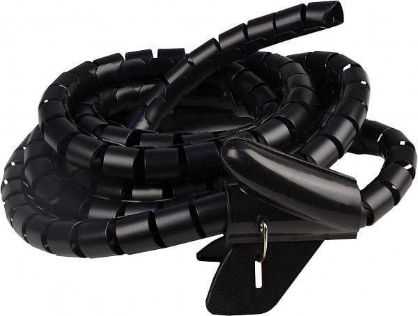 Органайзер гибкий с клипсой АСКО-УКРЕМ WCT-22 ø22 мм для кабеля 3 м Черный (A0150070021)