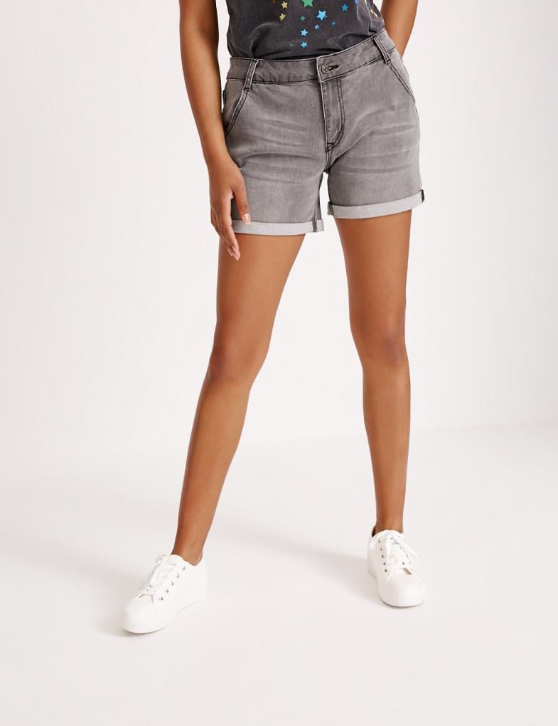 Шорти жіночі Diverse DENIMA джинсові XS Світло-сірий (5902598602671)