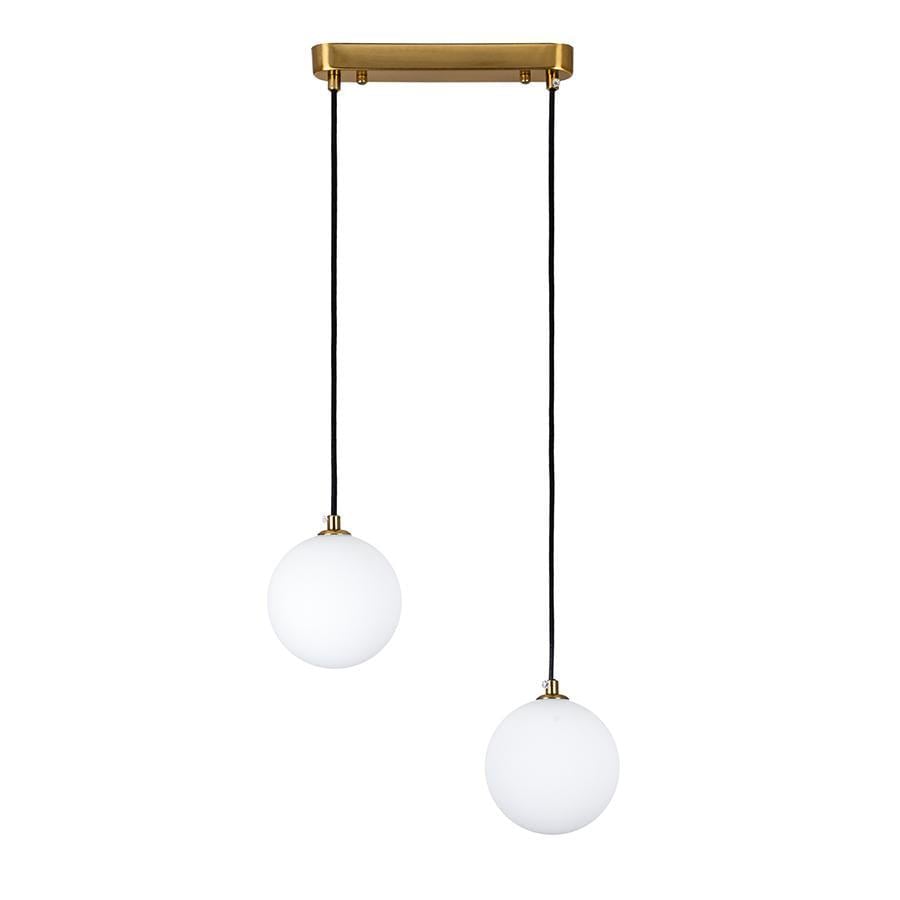 Підвісний світильник Levistella 761P120F-2 BRZ/WH 240 металевий зі скляними плафонами під лампи G9 (106-16-LVS4702)