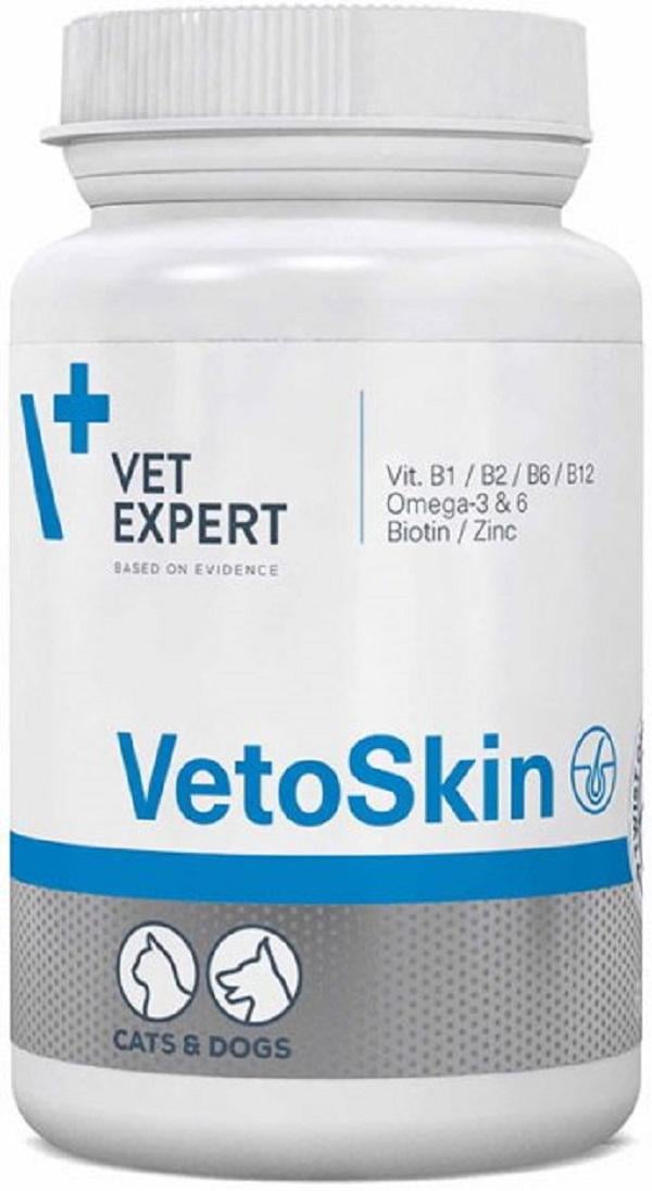 Добавка пищевая VetExpert VetoSkin для собак и кошек с дерматологическими заболеваниями 60 кап. (5907752658259)