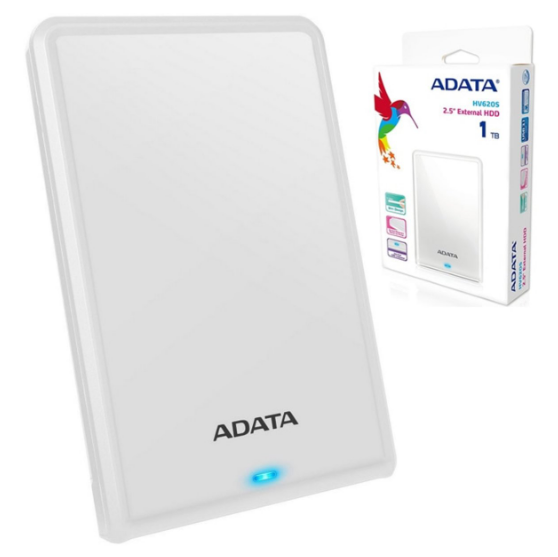 Жорсткий диск зовнішній ADATA HV620S 1 Тб White (AHV620S-1TU31-CWH) - фото 3