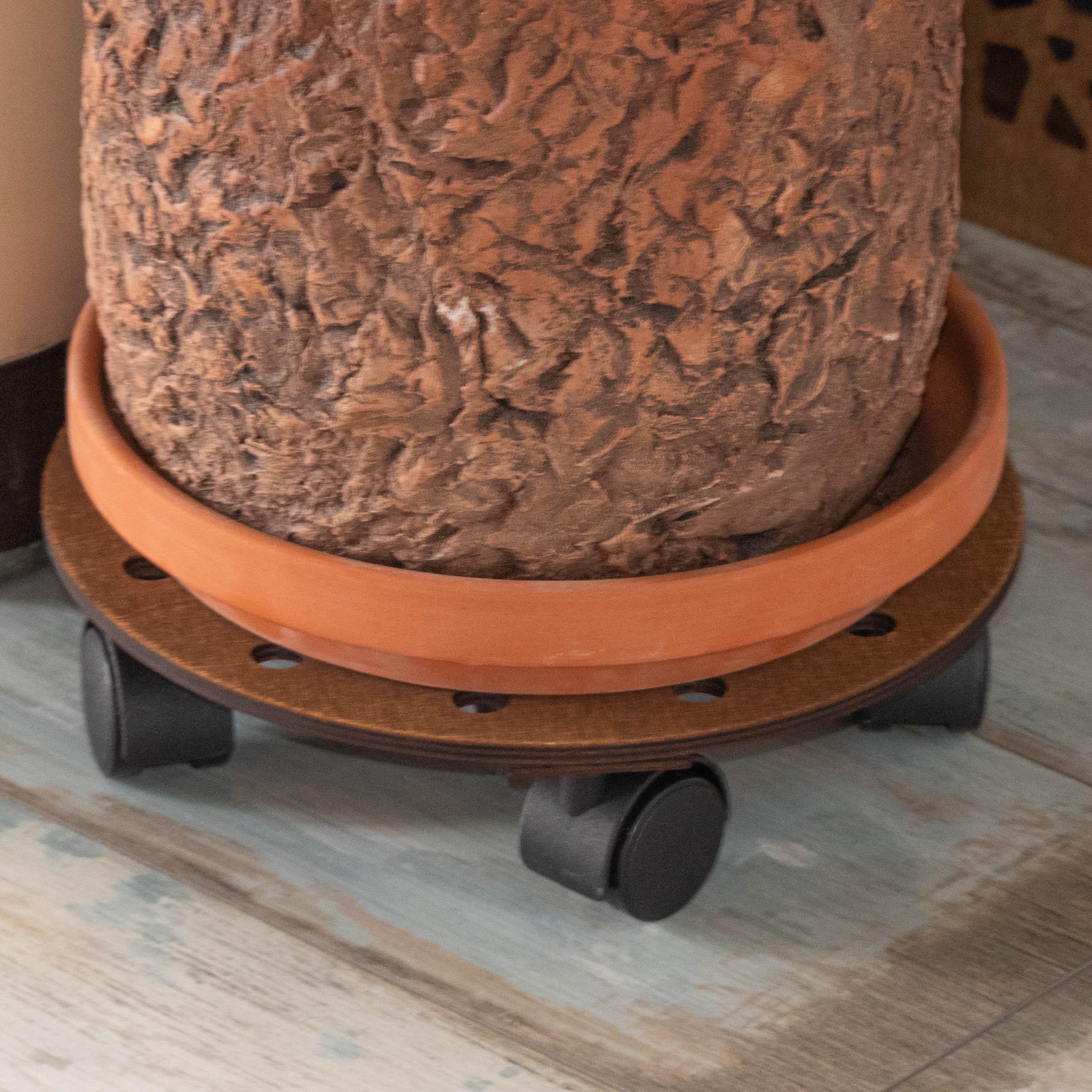 Підставка для квітів підлогова Вент+ на колесах кругла 25 см (120129) - фото 2 Підставка для квітів підлогова Вент+ на колесах кругла 25 см (120129) - фото 2