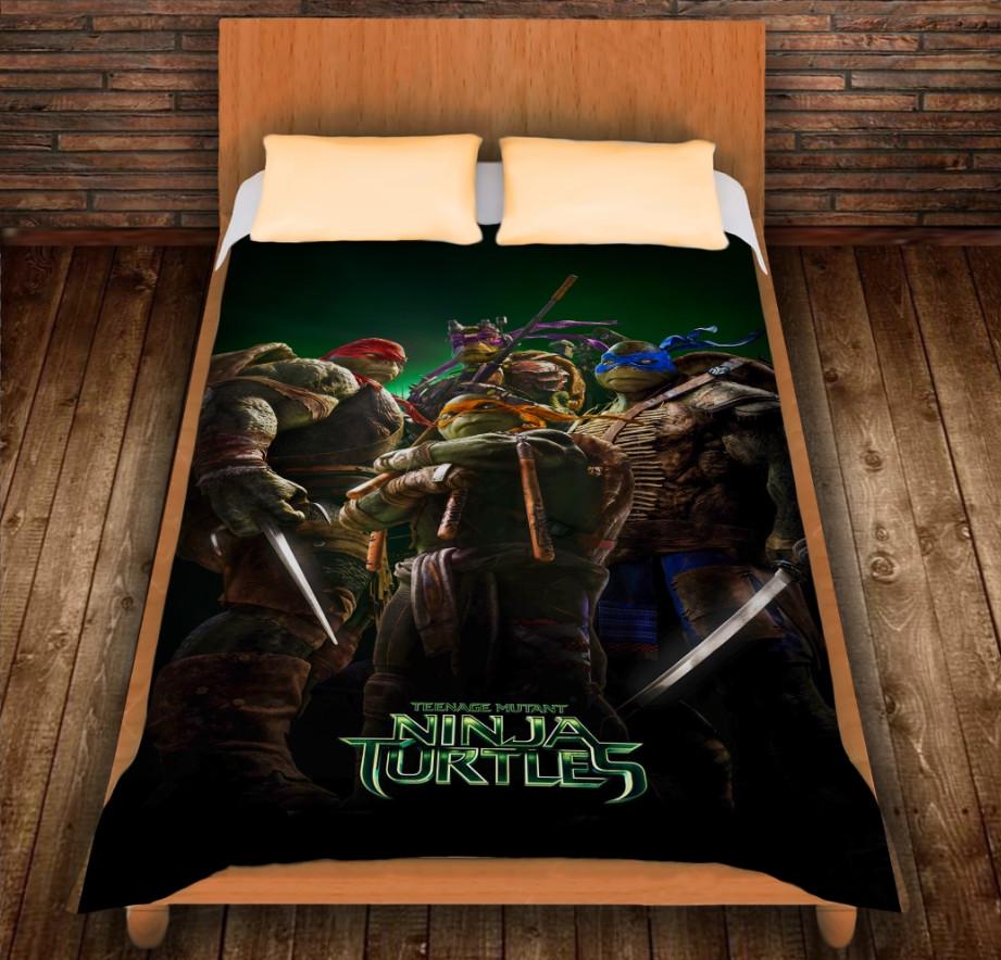 Плед с 3D принтом Ракушки Ниндзя 150x200 см (epi_0140)