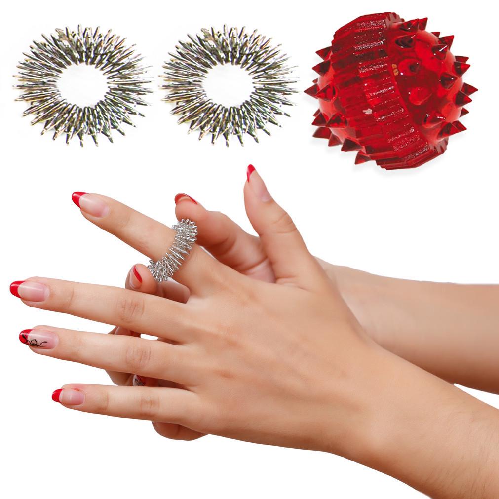 Набор массажеров Су-джок/Ежик 3 шт. Красный (1009383-Other) - фото 6 Набор массажеров Су-джок/Ежик 3 шт. Красный (1009383-Other) - фото 6