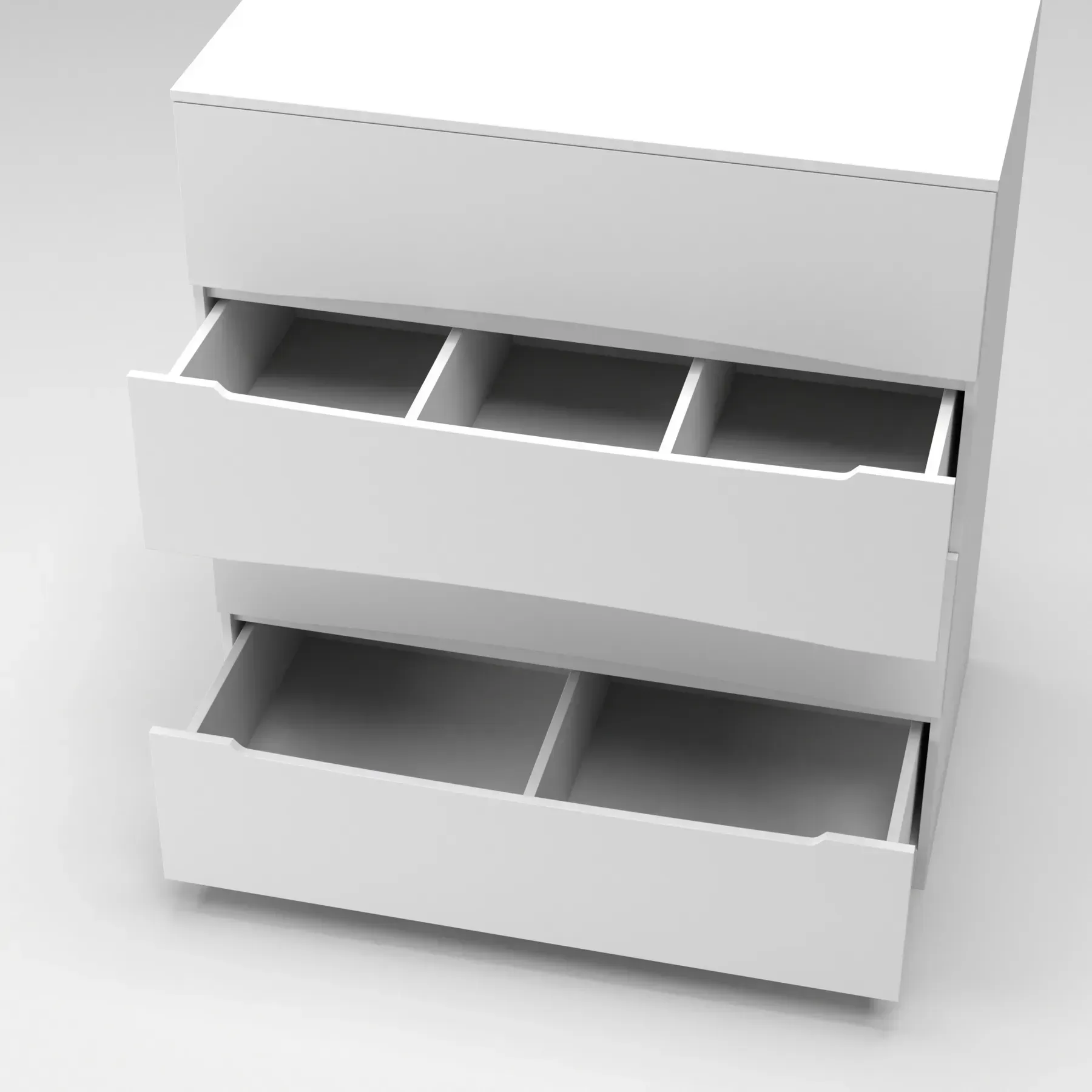 Комод з шухлядами Kontinent Дельта №1 109х61х120 см Білий (58297849) - фото 3 Комод з шухлядами Kontinent Дельта №1 109х61х120 см Білий (58297849) - фото 3