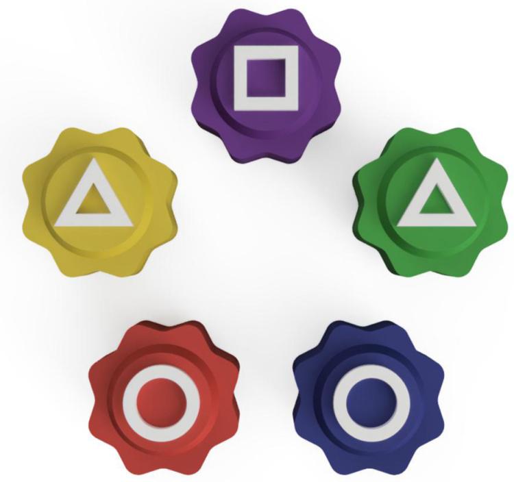 Настольная игра корейская Gongi Игра в кальмара в пластиковом кейсе (1000-ZB-779) - фото 4