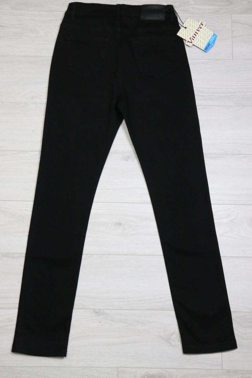 Джинси жіночі Vanver з високою посадкою р. 32 Чорний (81830) - фото 6