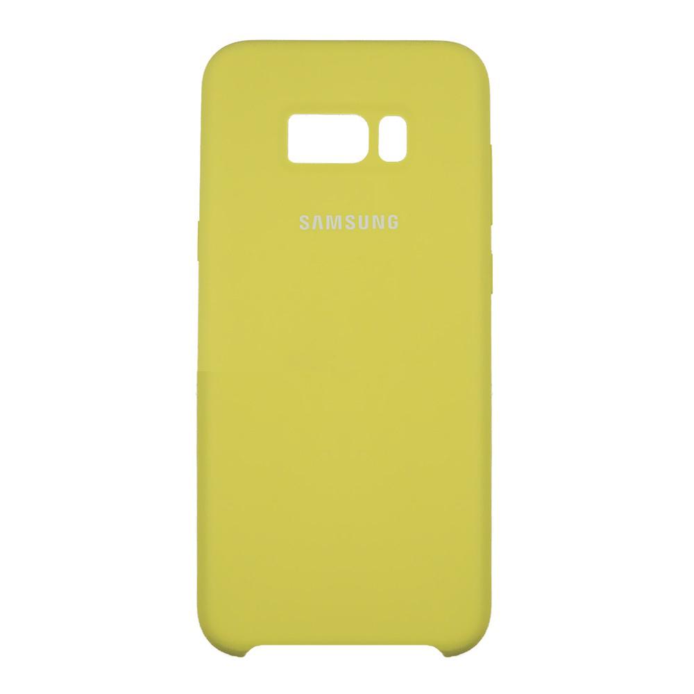 Чехол Silicone Case High Copy Samsung S8 Plus Бледно-желтый