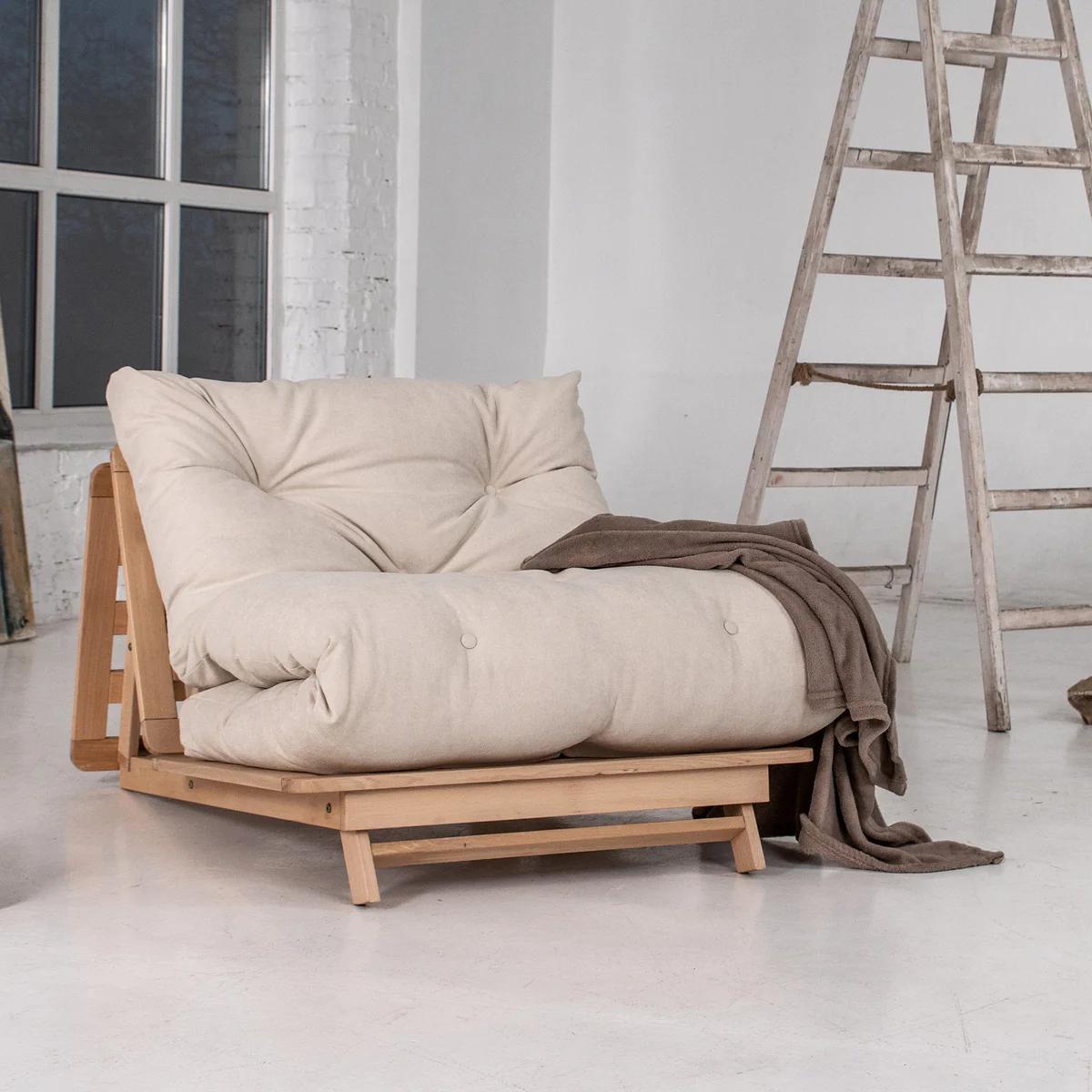 ᐉ Кресло-футон Woodman Layti-90 раскладное из массива дерева без ...