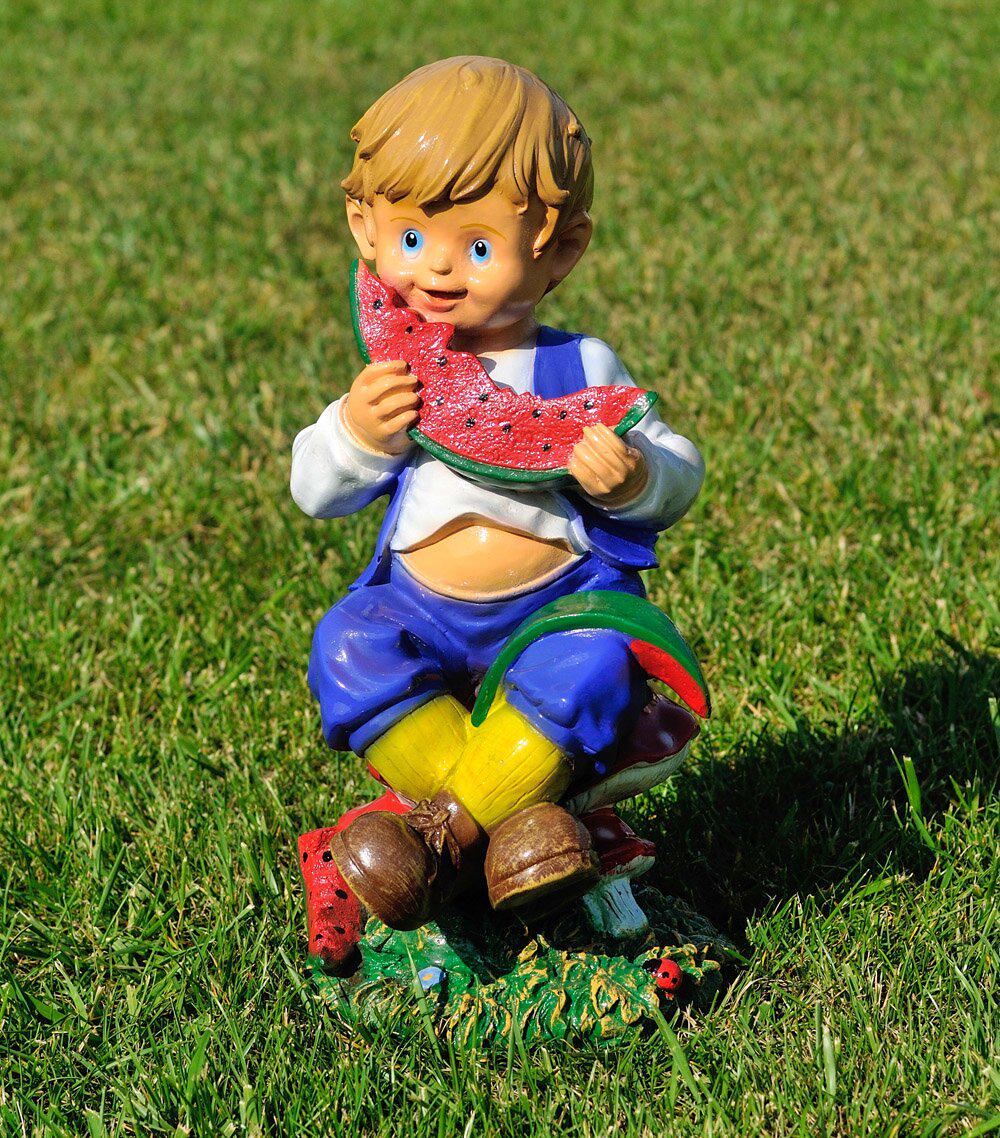 Садова фігура Хлопчик з кавуном 44 см (29)