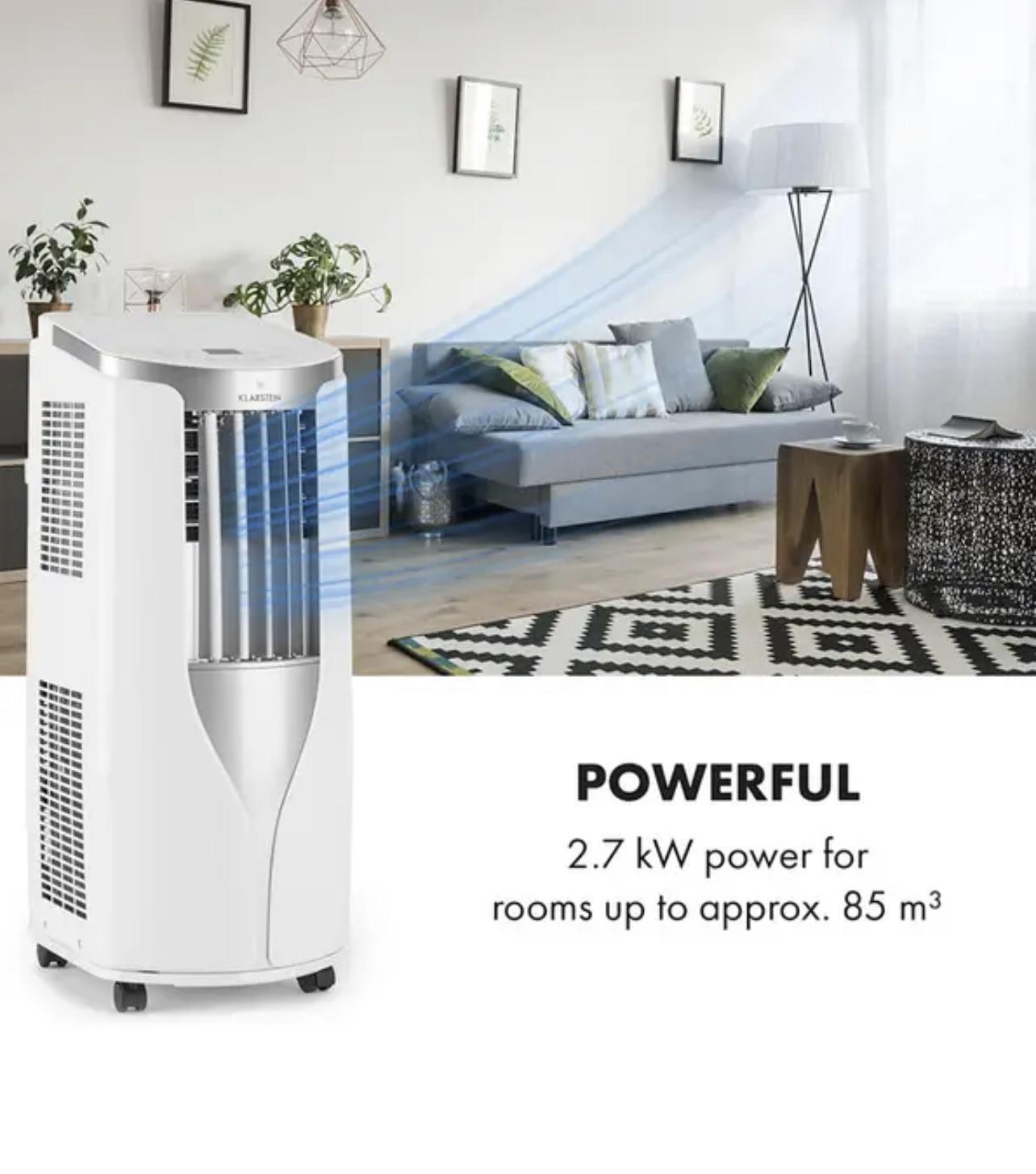 Кондиціонер мобільний KLARSTEIN Breeze 9 4в1 9000 БТЕ 2,6 кВт 44 м2 Білий (10029704) - фото 3 Кондиціонер мобільний KLARSTEIN Breeze 9 4в1 9000 БТЕ 2,6 кВт 44 м2 Білий (10029704) - фото 3