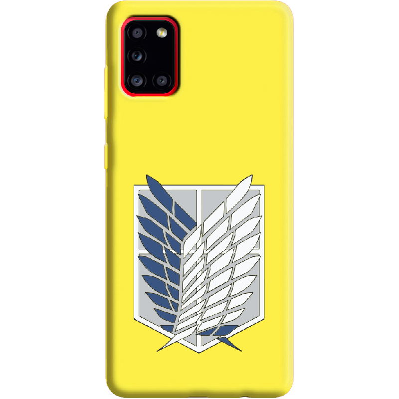 Чехол Boxface Samsung A315 Galaxy A31 Атака Титанов Крылья Свободы Желтый силикон (39470-bk88-39919)