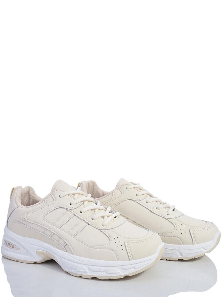 Кроссовки кожаные Stilli MNNN30-3 р. 39 Бежевый