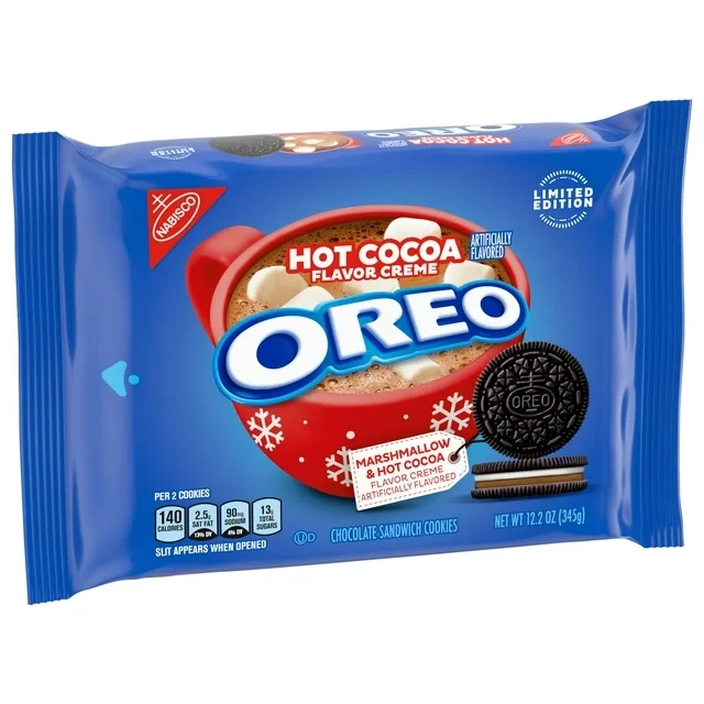 Печиво OREO Hot Cocoa Creme Chocolate Sandwich Cookies Limited Edition Holiday Cookies 345 г (2073667590)