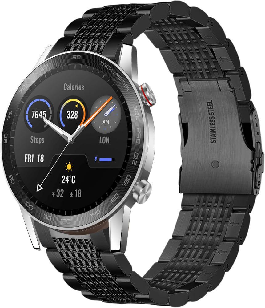 Ремешок металлический Gripix для Honor Magic Watch 2 46 мм Black (42057-2B)
