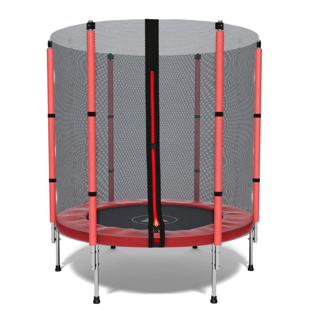 Батут детский Atleto с сеткой 140 см Красный (21000401) - фото 1 Батут детский Atleto с сеткой 140 см Красный (21000401) - фото 1