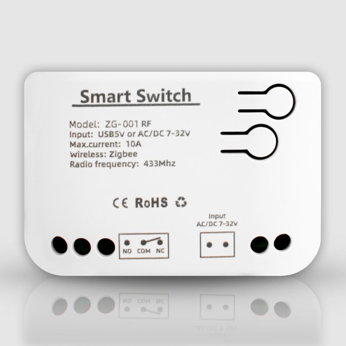 Реле одноканальное ZigBee с сухим контактом Tuya (WH00396)
