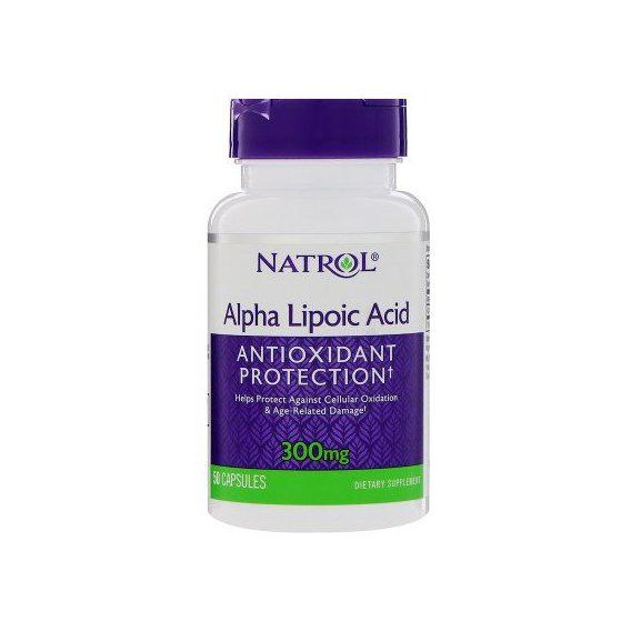 Альфа-ліпоєва кислота Natrol Alpha Lipoic Acid 300 мг 50 Caps