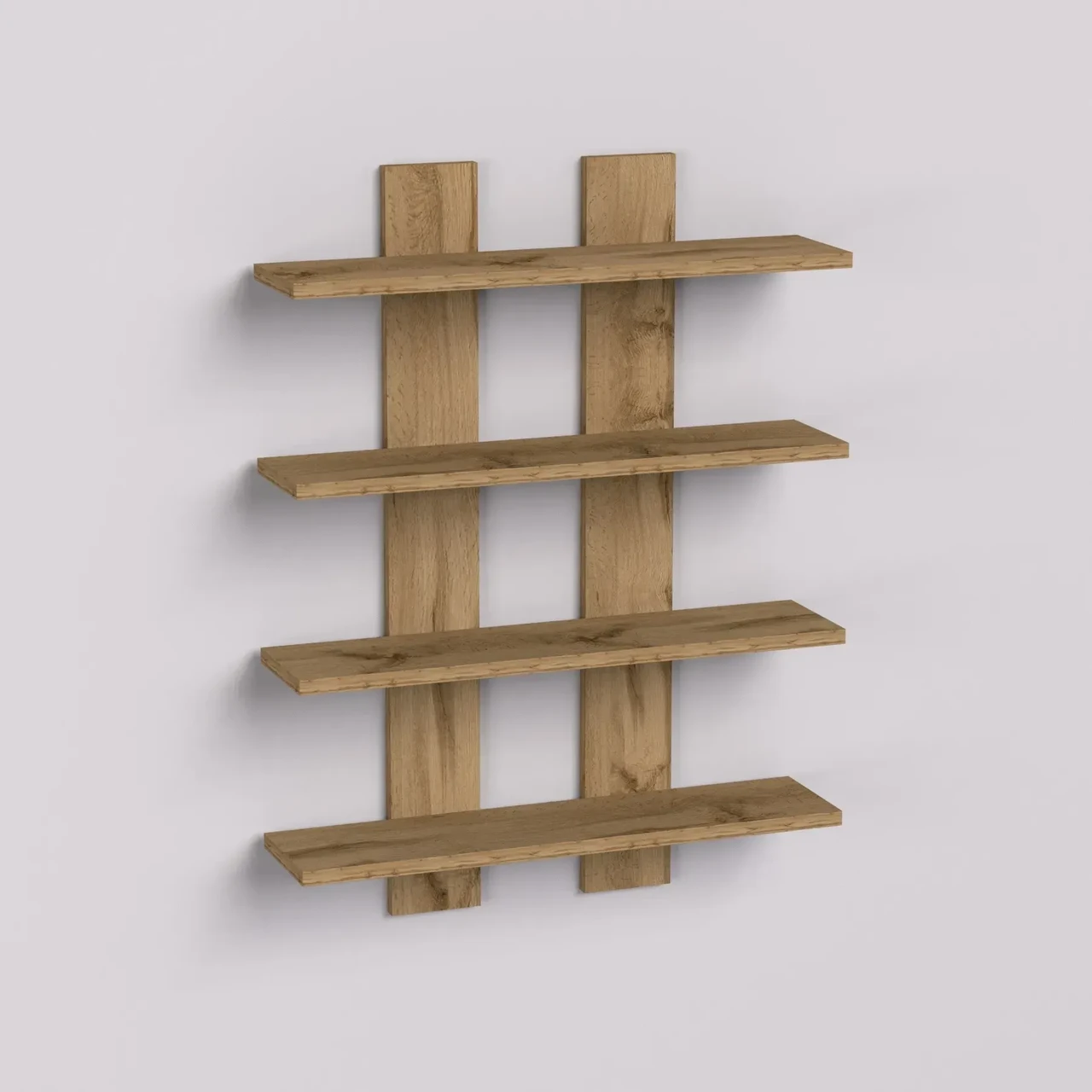 Полиця навісна Kontinent П-4 60х12х80 см Дуб Аппалачі (52720962) - фото 3 Полиця навісна Kontinent П-4 60х12х80 см Дуб Аппалачі (52720962) - фото 3