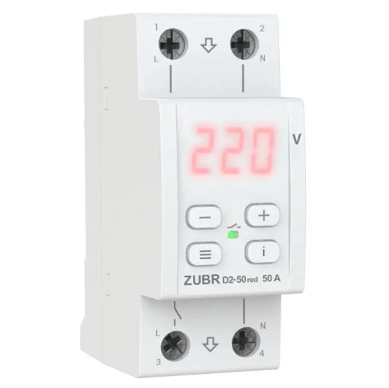 Реле напряжения ZUBR D2-50 Red 50A (27222644)