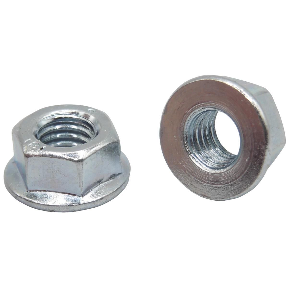 Гайка Steelfix М8 DIN6923 шестигранна з фланцем 6 цинк К 25 шт. (116463)