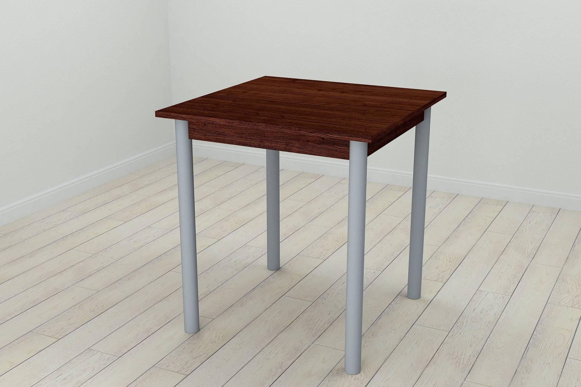 Стол кухонный Ferrum-decor Агата ДСП 16 мм 75x70x70 см Серый/Венге (FRD-105595)